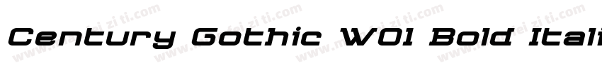 Century Gothic W01 Bold Itali字体转换